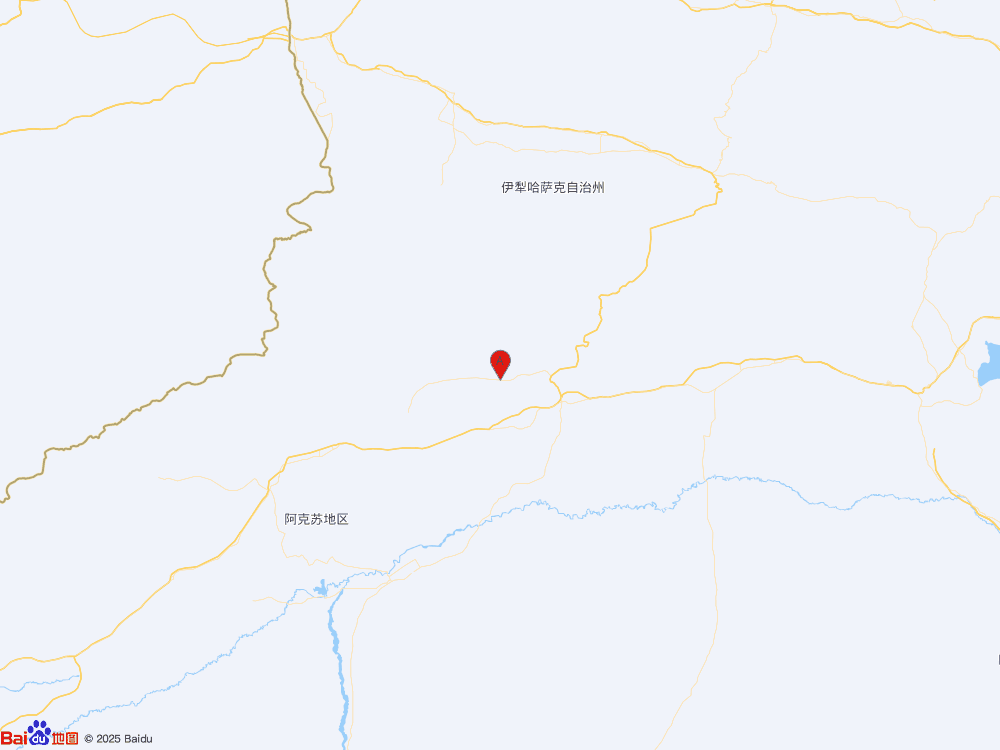 新疆阿克苏地区拜城县发生3.8级地震