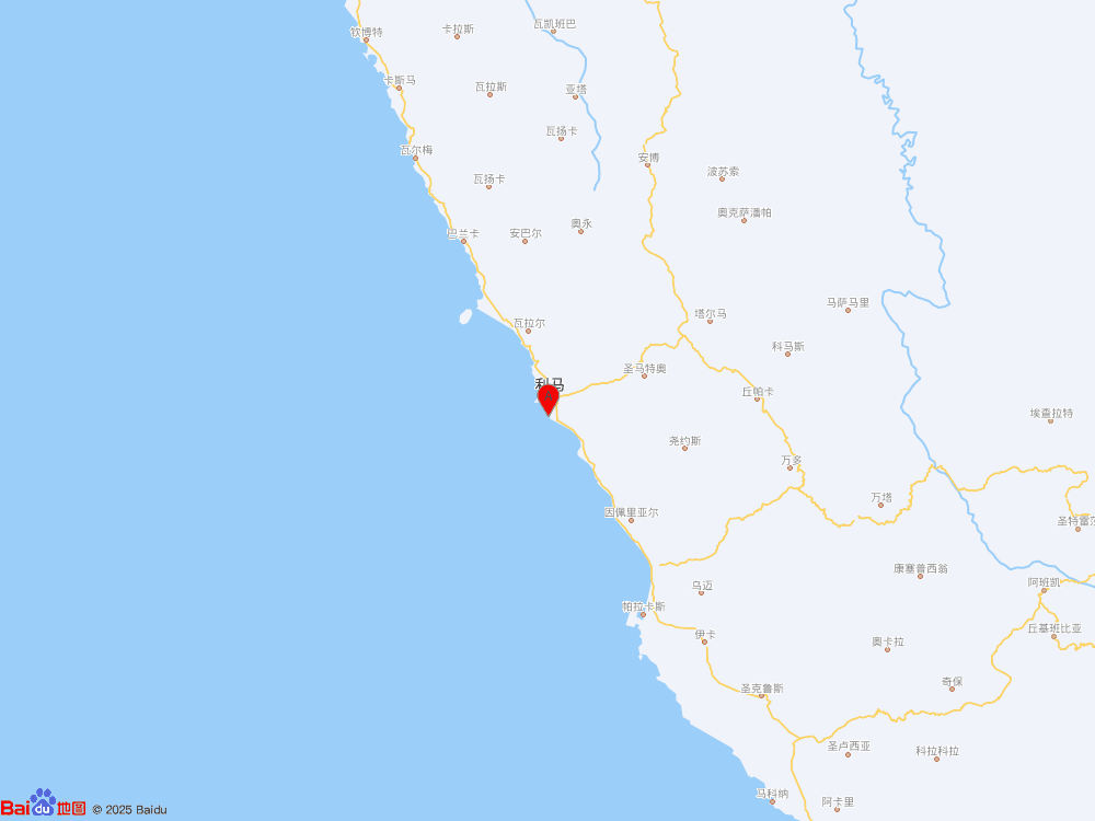 秘鲁沿岸近海发生5.5级地震